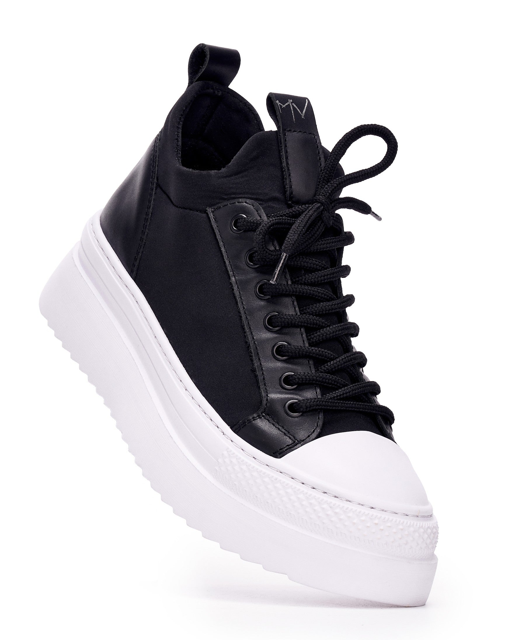 MonoFlux High Sole Elastic Scuba Fabric Trainers - Martin Valen