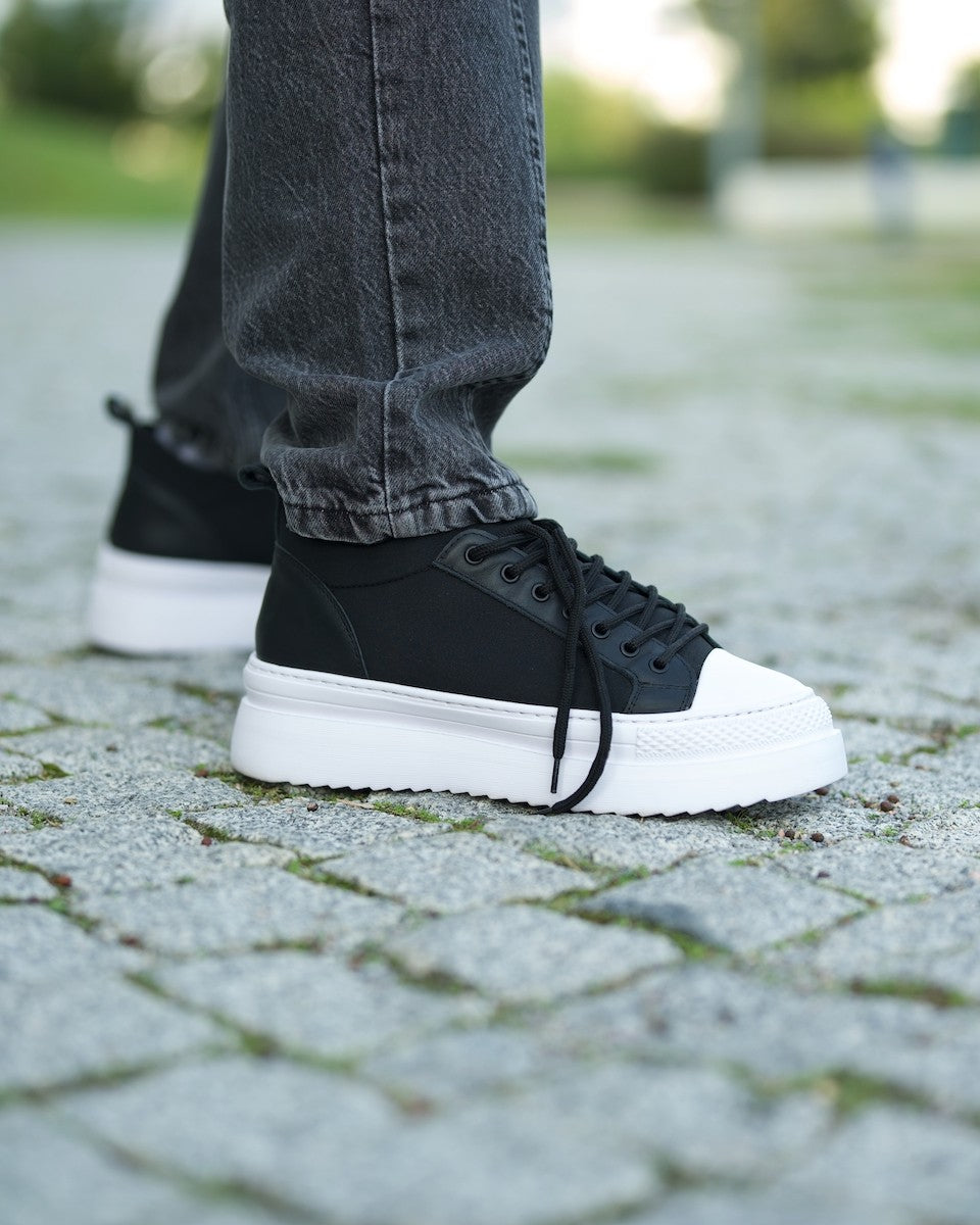 MonoFlux High Sole Elastic Scuba Fabric Trainers - Martin Valen