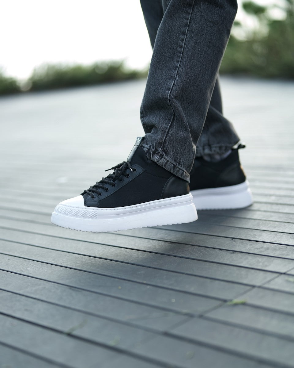 MonoFlux High Sole Elastic Scuba Fabric Trainers - Martin Valen