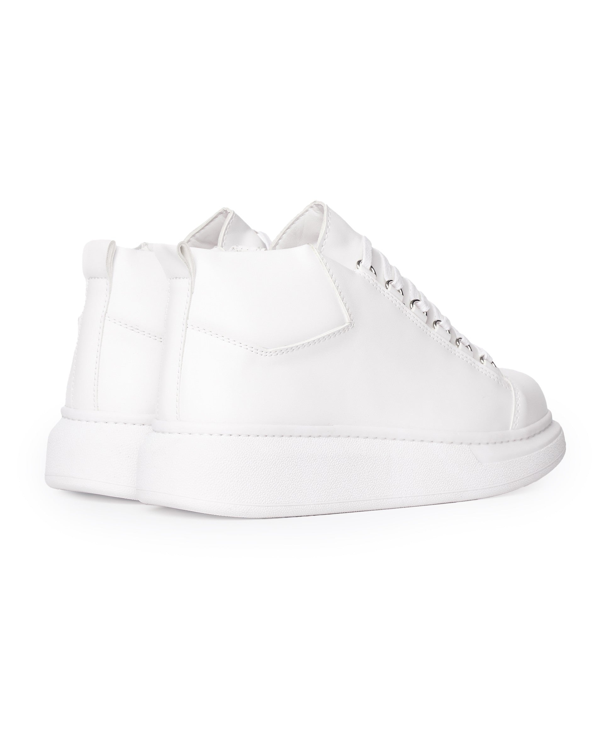 Men’s High Top Trainers Shoes White | Martin Valen