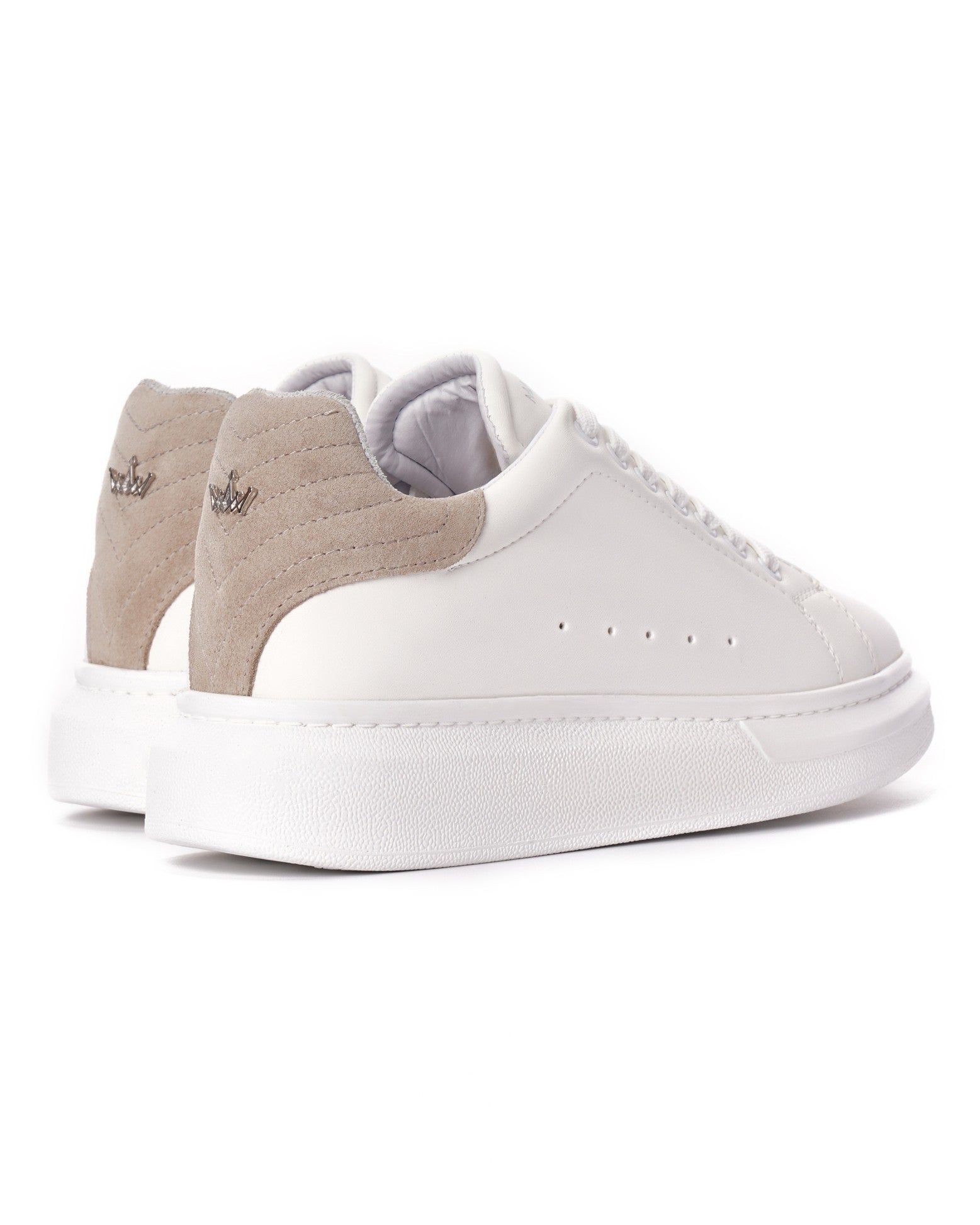 Zapatillas V-Harmony de Suela Alta - Tacón de Ante Beige | Martin Valen