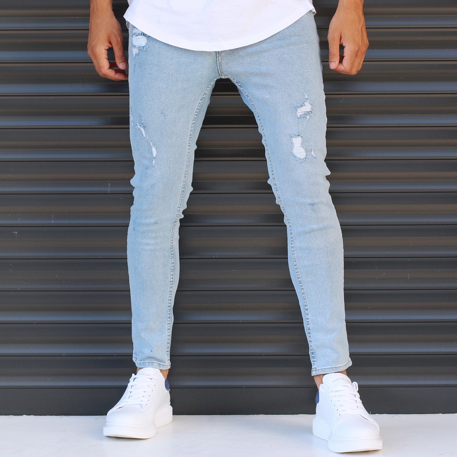 thin mens jeans