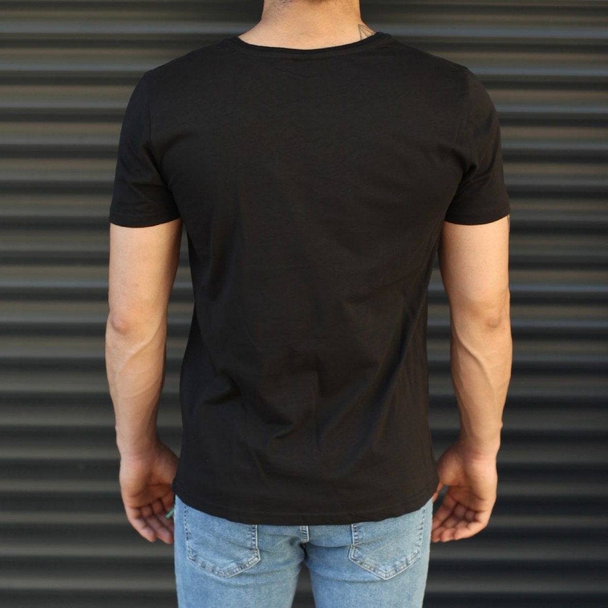 Men's Rocky Balboa Printed Fit T-Shirt In Black