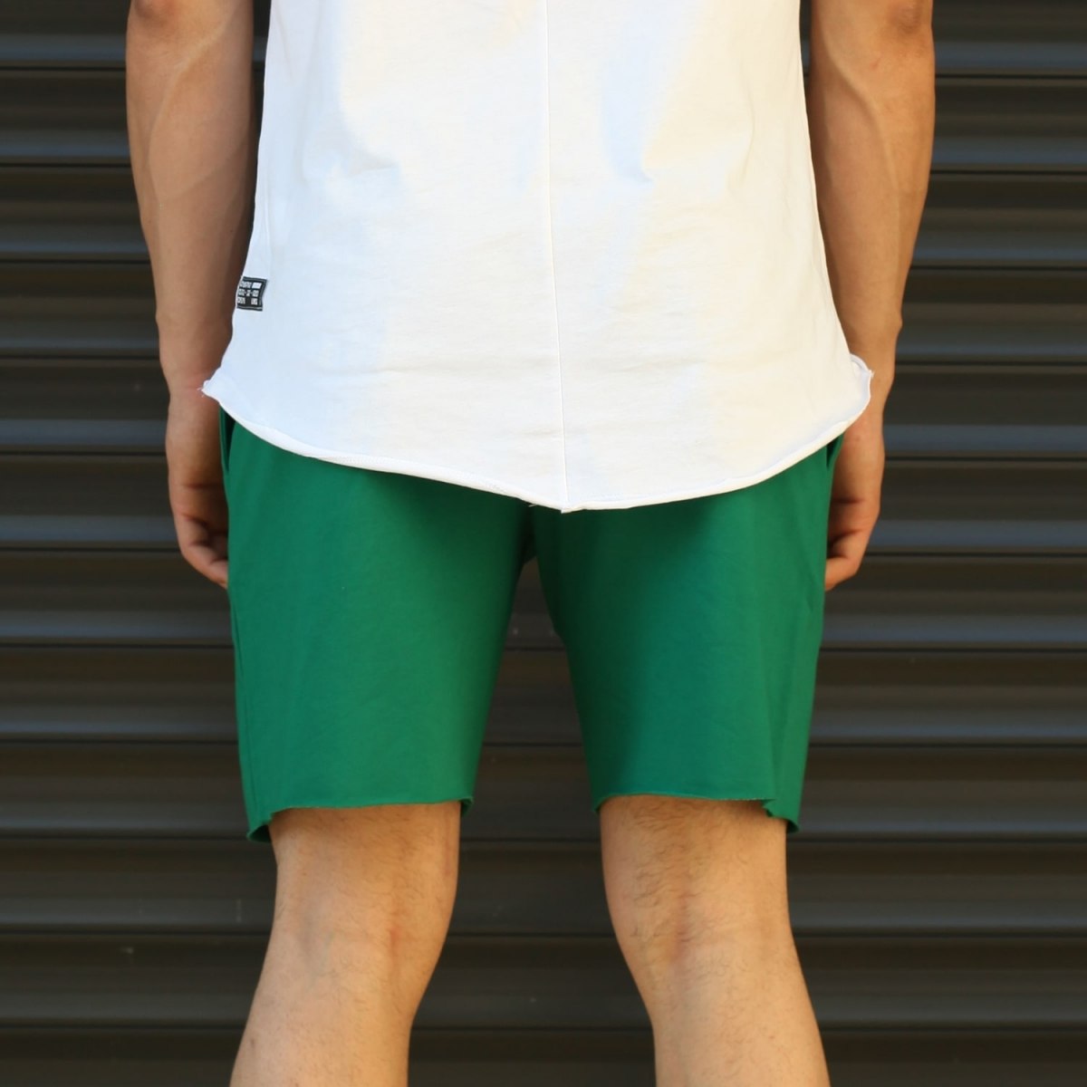 Men's Ducking Motherquackers Fleece Sport Shorts Green