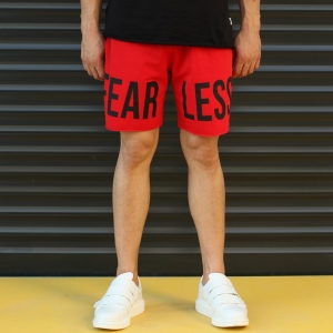 Men's Fearless Fleece Sport Shorts Red - 1