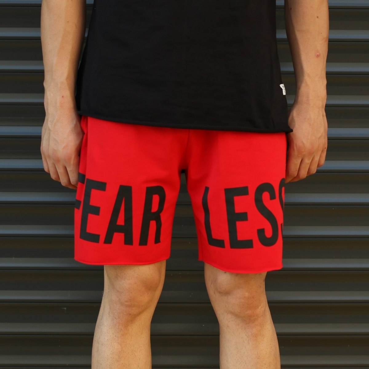 Men's Fearless Fleece Sport Shorts Red | Martin Valen