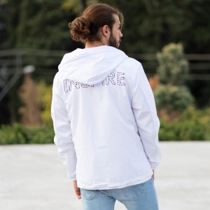 MV Autumn Collection Rainproof Hoodie with Details in White - 5