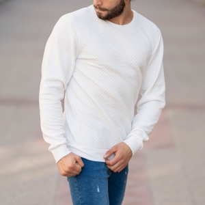 Casual SweatShirt in White - 2