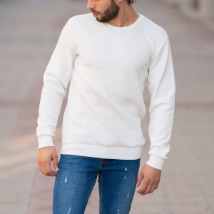 Casual SweatShirt in White - 4
