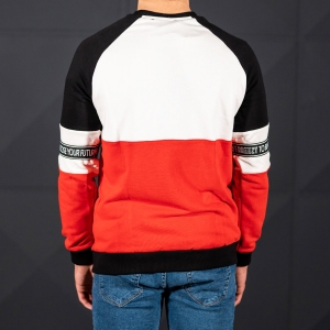 Blvck Vibes Sweatshirt in White&Red - 3