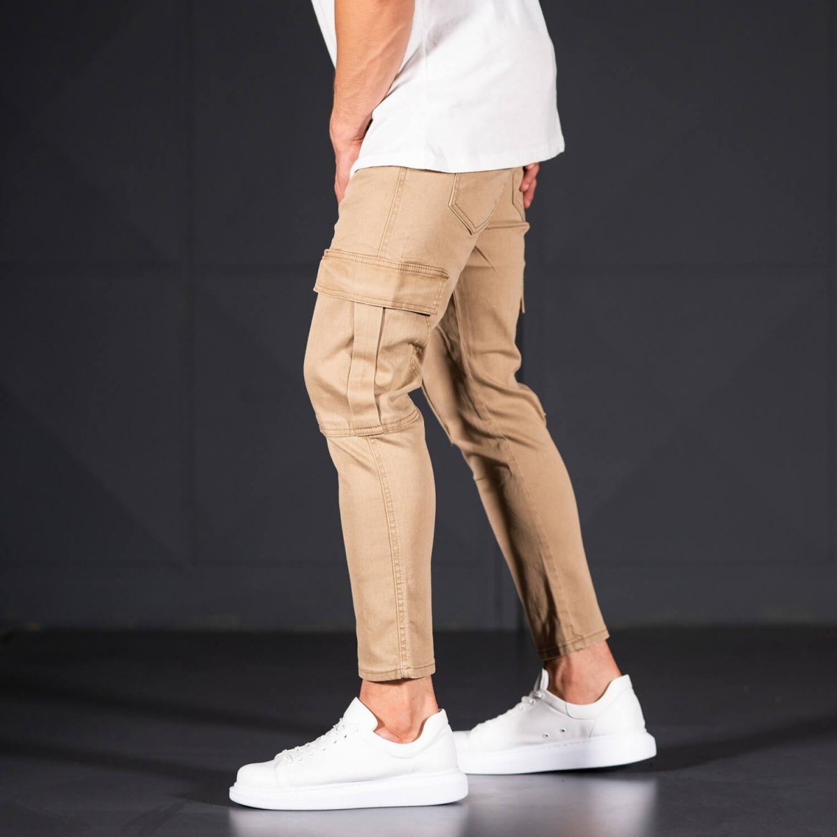 Men's Jeans with Pockets Style in Camel | Martin Valen