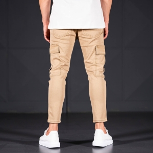 Men's Jeans with Pockets Style in Camel - 4