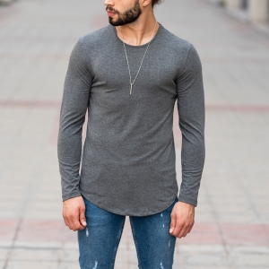 Basic Sweatshirt In Gray - 1