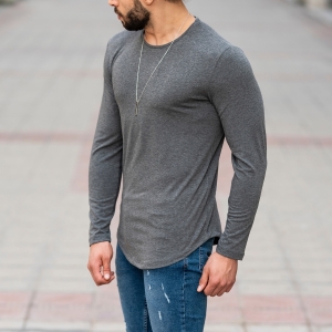 Basic Sweatshirt In Gray - 3