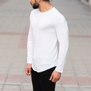 Basic Sweatshirt In White - 2