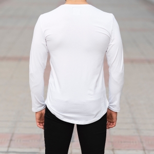 Basic Sweatshirt In White - 4