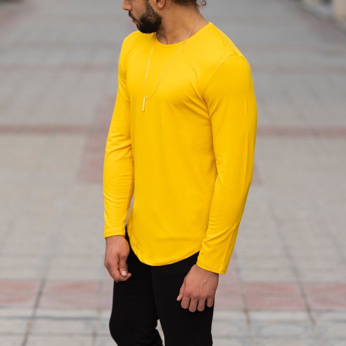 Basic Sweatshirt In Yellow