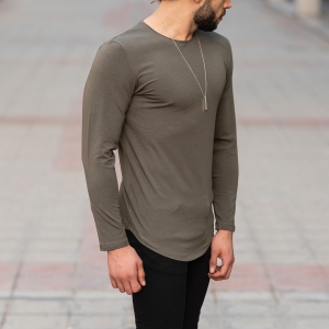 Basic Sweatshirt In Khaki - 2