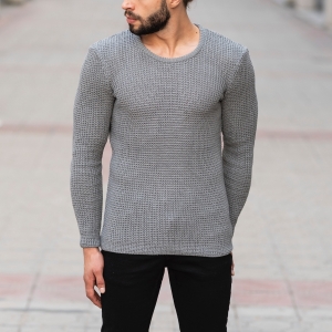 Knitted Pullover In Gray - 1