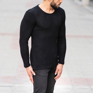 Knitted Pullover In Black - 2
