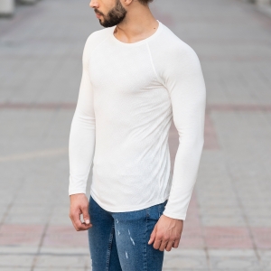 Engraved Sweatshirt In White - 4