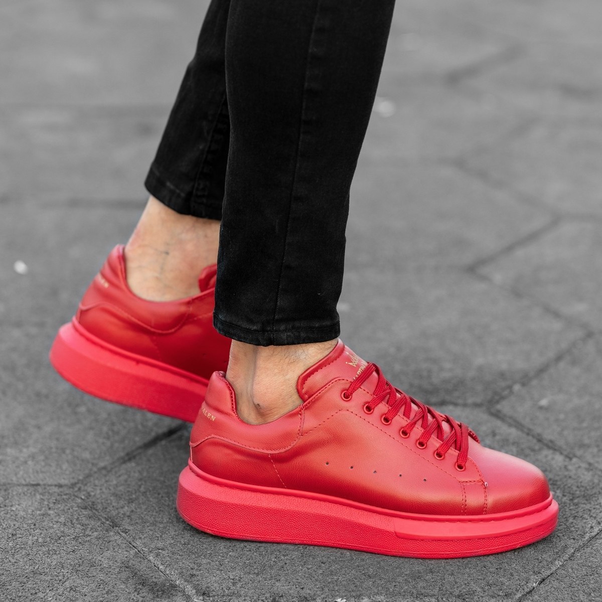Chunky Sneakers Shoes Red | Martin Valen
