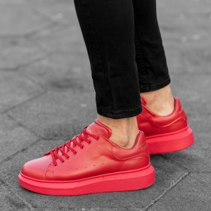 Chunky Sneakers Shoes Red