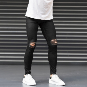 Distorted Leg Jeans In Black
