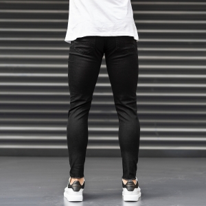 Distorted Leg Jeans in Black - 4