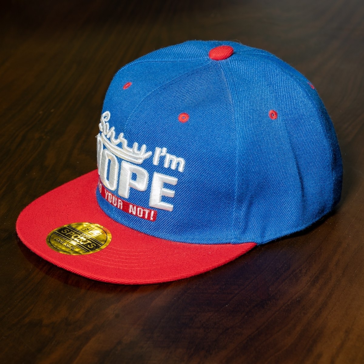 "Dope" Cap In Blue-Red
