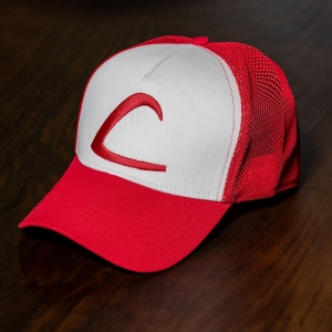 "Ash" Cap In Red-White