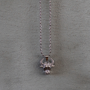 Men's Taurus Necklace Silver