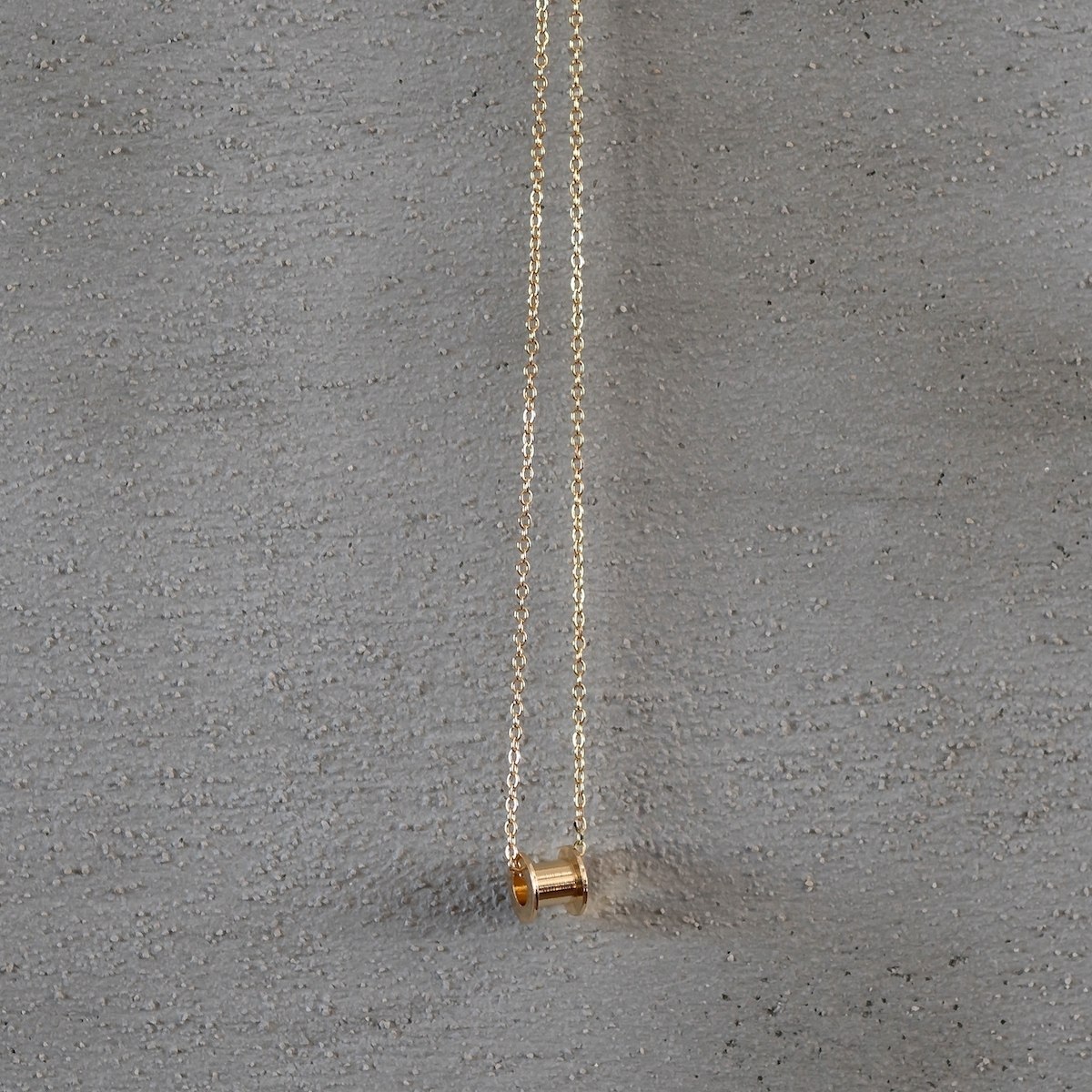 Men's Gold Tunnel Necklace