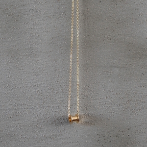 Men's Gold Tunnel Necklace - 1