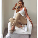 Women's Chunky Sneakers with Zippers in Cream and White (5)
