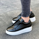 Men's Slip On Sneakers Shoes Black (5)