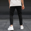 Men's Utility Jeans With Side Cross Pocket In Black (5)