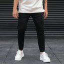 Men's Utility Jeans With Side Cross Pocket In Black (3)
