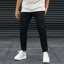 Men's Utility Jeans With Side Cross Pocket In Black (4)