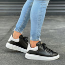 Men’s Crowned Chunky Sneakers Shoes in Black and White (7)