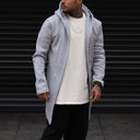 Men's Long Cardigan Grey (10)