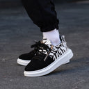 Chunky Sneakers Zebra Zipper Shoes (5)