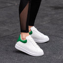 Martin Valen Women’s Chunky Sneakers in White and Green (6)