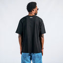 Men's Monkey Printed Oversized Black T-shirt (11)