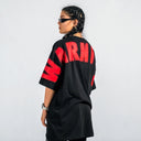 Unisex Printed Oversized Black T-shirt (3)