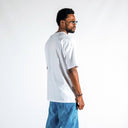 Men's Front Text Printed Oversized White T-shirt (13)