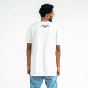 Men's Yellow Text Printed Oversized White T-shirt (12)