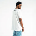 Men's Yellow Text Printed Oversized White T-shirt (13)