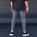 Men's Chain Detail Slim Leg Anthracite Jeans (5)