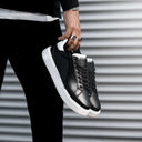 Men's Casual Sneakers Iconic Black-White (5)